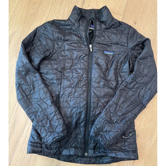 Patagonia Jackets & Blazers - Patagonia Nano Puff Jacket Womens XS Black Quilted Insulated Full Zip Warm
